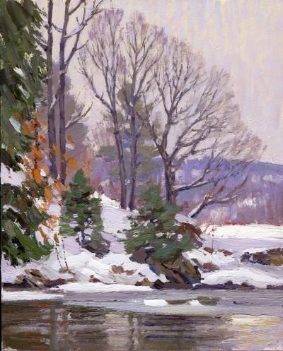 River Bank in Winter TM Nicholas River Bank in Winter TM Nicholas